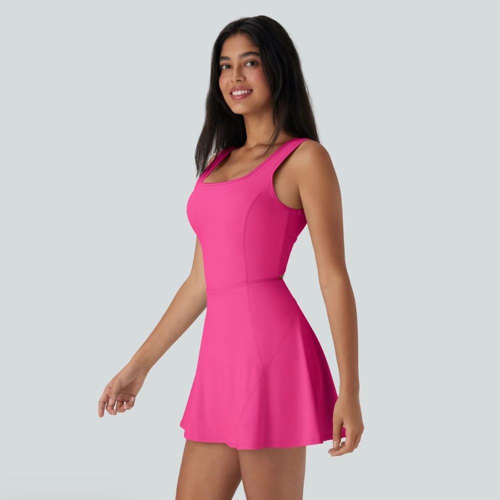 HALARA SoftlyZero Airy U Neck 2-in-1 active dress
